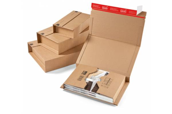 Cardboard, wrapping box for shipments 270x190x80mm (M)
