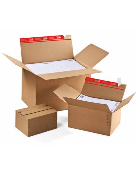 Cardboard boxes for shipments, height-adjustable 229x164x 50-115mm