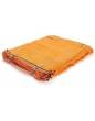 Tinkliniai maišai su UV 48X68 cm,oranžinės spalvos su raišt.