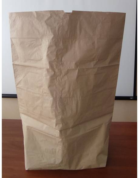  Popieriniai maišeliai šiukšlėms, 2 sl..rudi 55x85+23 cm,70g/m2 / 70 ltr