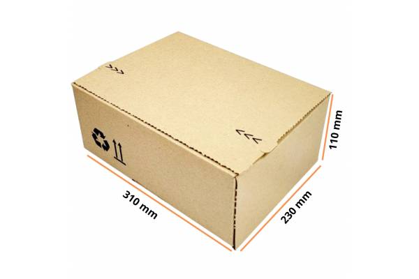 Kartoninė dėžė 310x230x110mm, S35 Fefco 0703
