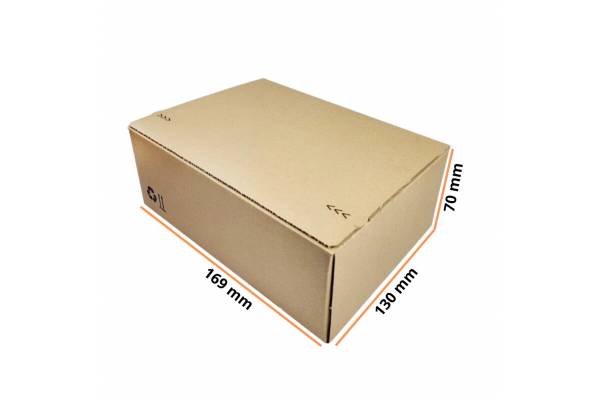 Kartoninė dėžė 169x130x70 mm, S10 Fefco 0703